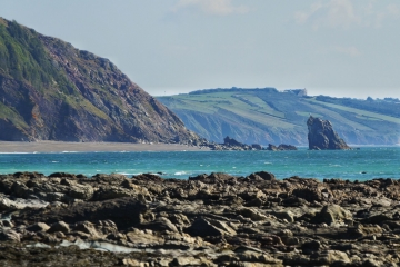 Downderry beach towards Rame taken Oct 2015